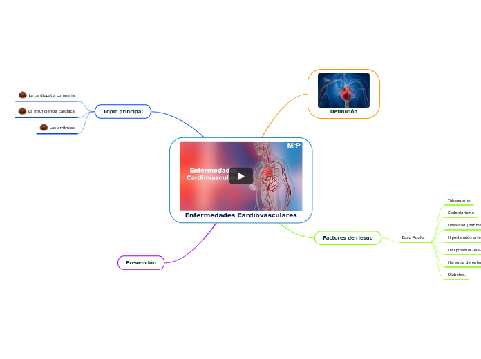 Enfermedades Cardiovasculares Mind Map